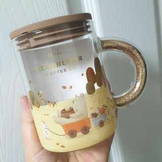 スターバックス(Starbucks)のスタバ韓国 耐熱ガラスカップ 21ss 355ml(グラス/カップ)