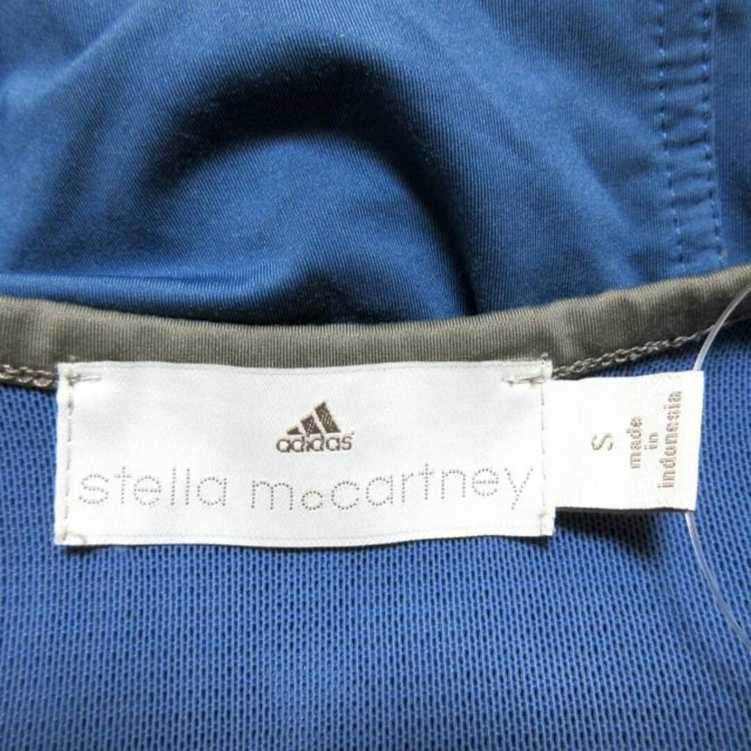 adidas by Stella McCartney(アディダスバイステラマッカートニー)のADIDAS BY STELLA McCARTNEY(アディダスバイステラマッカートニー) タンクトップ サイズS レディース - ブルーグレー×ライトブルー×ダークグレー メッシュ レディースのトップス(タンクトップ)の商品写真