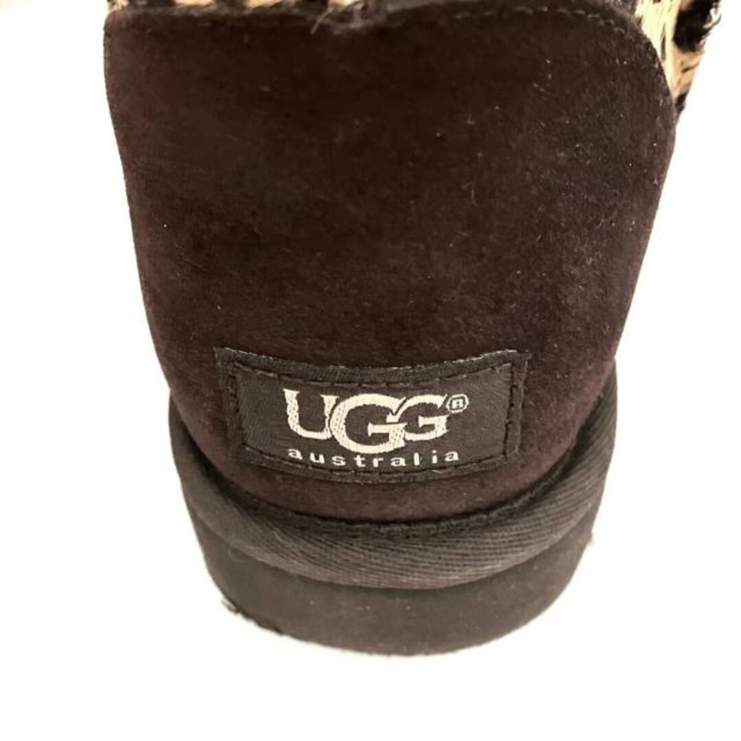 UGG(アグ)のUGG(アグ) ショートブーツ 25 レディース クラシック ショート エキゾチック 1002790 ベージュ×ダークブラウン ハラコ レディースの靴/シューズ(ブーツ)の商品写真