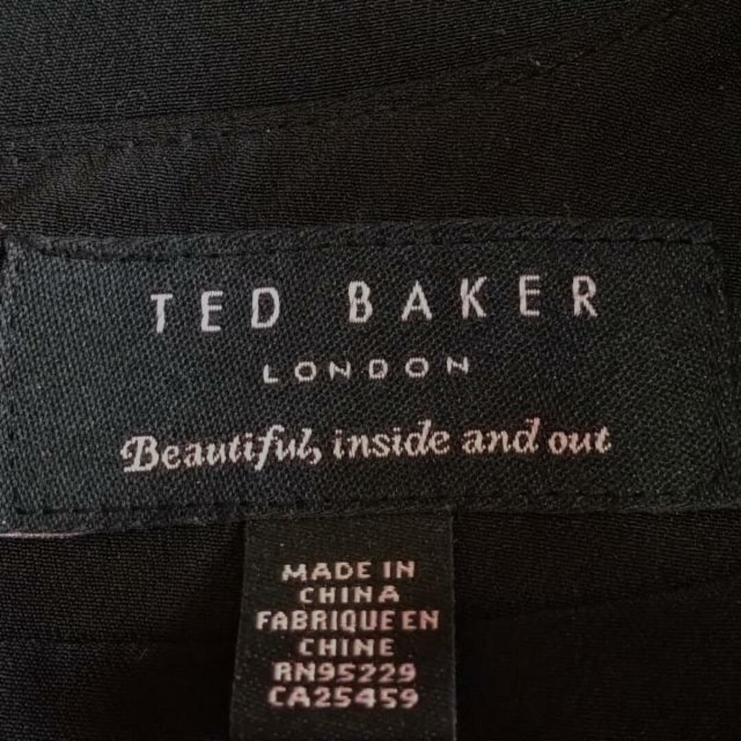 TED BAKER(テッドベイカー)のTED BAKER(テッドベイカー) ワンピース サイズ0 XS レディース - ベージュ×黒×マルチ クルーネック/半袖/ひざ丈 レディースのワンピース(その他)の商品写真