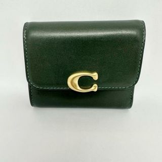 コーチ(COACH)のCOACH(コーチ) 3つ折り財布 - CG184 ダークグリーン レザー(財布)