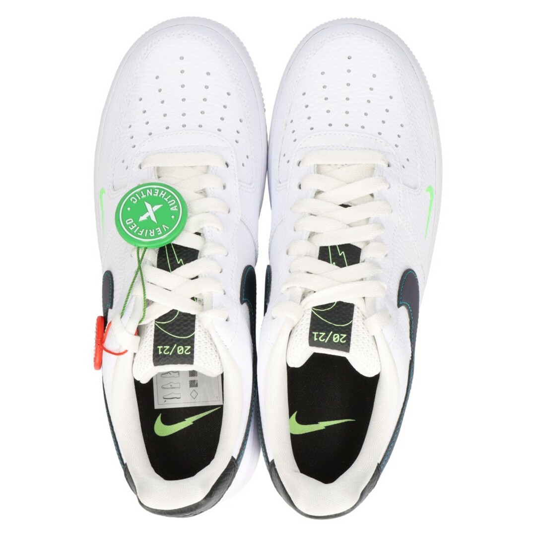 NIKE(ナイキ)のNIKE ナイキ  エアフォース1ロー スプライトスウッシュ ローカットスニーカー ホワイト/グリーン US7.5/25.5cm DJ6894 100 メンズの靴/シューズ(スニーカー)の商品写真