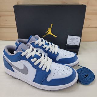 ジョーダン(Jordan Brand（NIKE）)のナイキ エアジョーダン1 ロー "トゥルー ブルー" 25㎝(スニーカー)