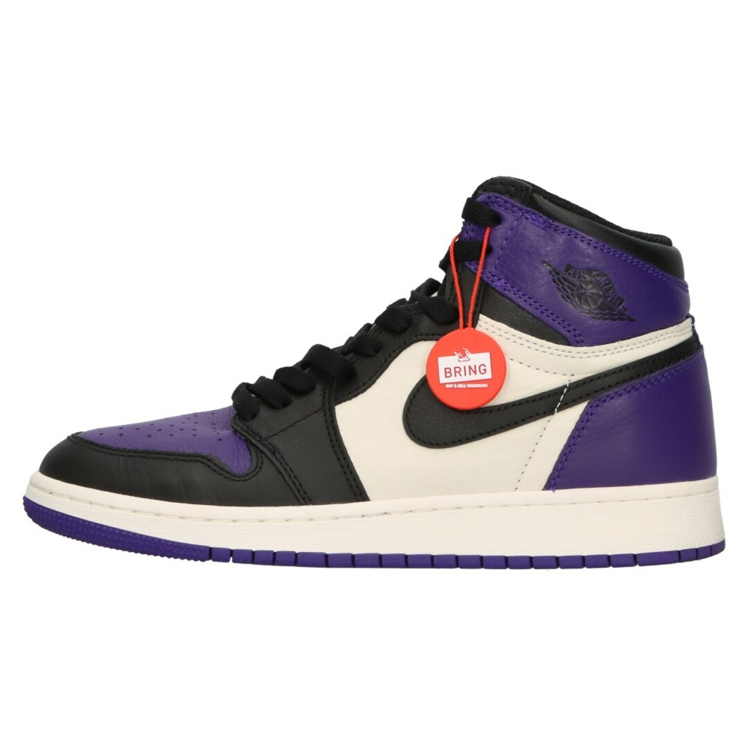 NIKE(ナイキ)のNIKE ナイキ GS Air Jordan 1 Retoro High Court Purple 575441-501 GS エアジョーダン1 レトロ ハイ コート パープル ハイカットスニーカー US6.5Y/24.5cm メンズの靴/シューズ(スニーカー)の商品写真