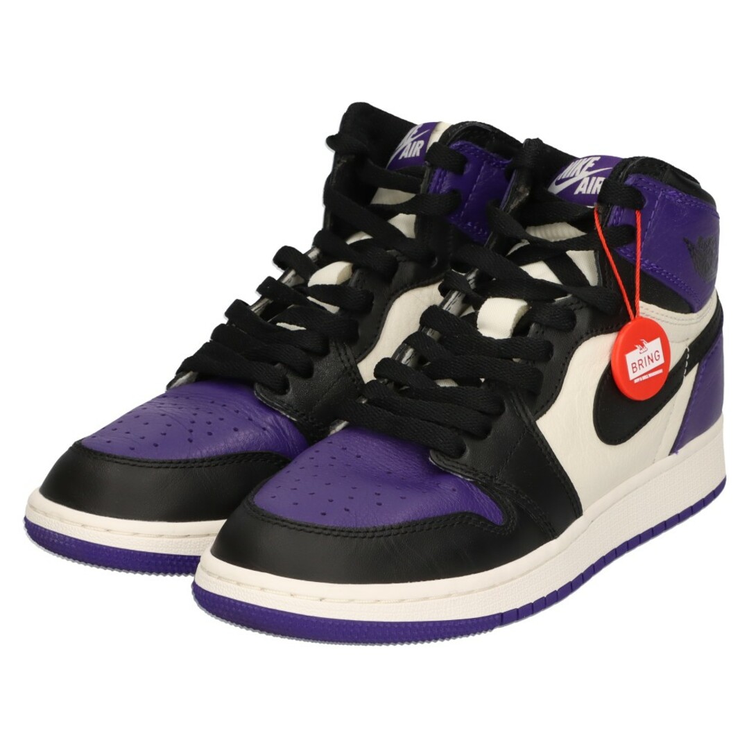 NIKE(ナイキ)のNIKE ナイキ GS Air Jordan 1 Retoro High Court Purple 575441-501 GS エアジョーダン1 レトロ ハイ コート パープル ハイカットスニーカー US6.5Y/24.5cm メンズの靴/シューズ(スニーカー)の商品写真