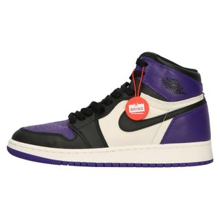 ナイキ(NIKE)のNIKE ナイキ GS Air Jordan 1 Retoro High Court Purple 575441-501 GS エアジョーダン1 レトロ ハイ コート パープル ハイカットスニーカー US6.5Y/24.5cm(スニーカー)