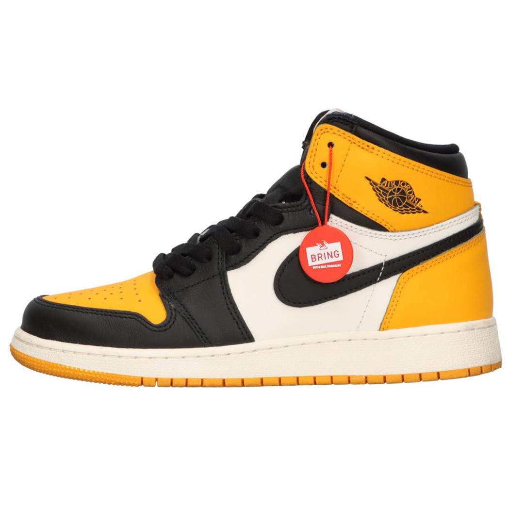 NIKE(ナイキ)のNIKE ナイキ GS Air Jordan 1 Retro High OG Taxi 575441-711 GS エアジョーダン1 レトロ ハイ OG タクシー ハイカットスニーカー イエロー/ホワイト US6.5Y/24.5cm メンズの靴/シューズ(スニーカー)の商品写真