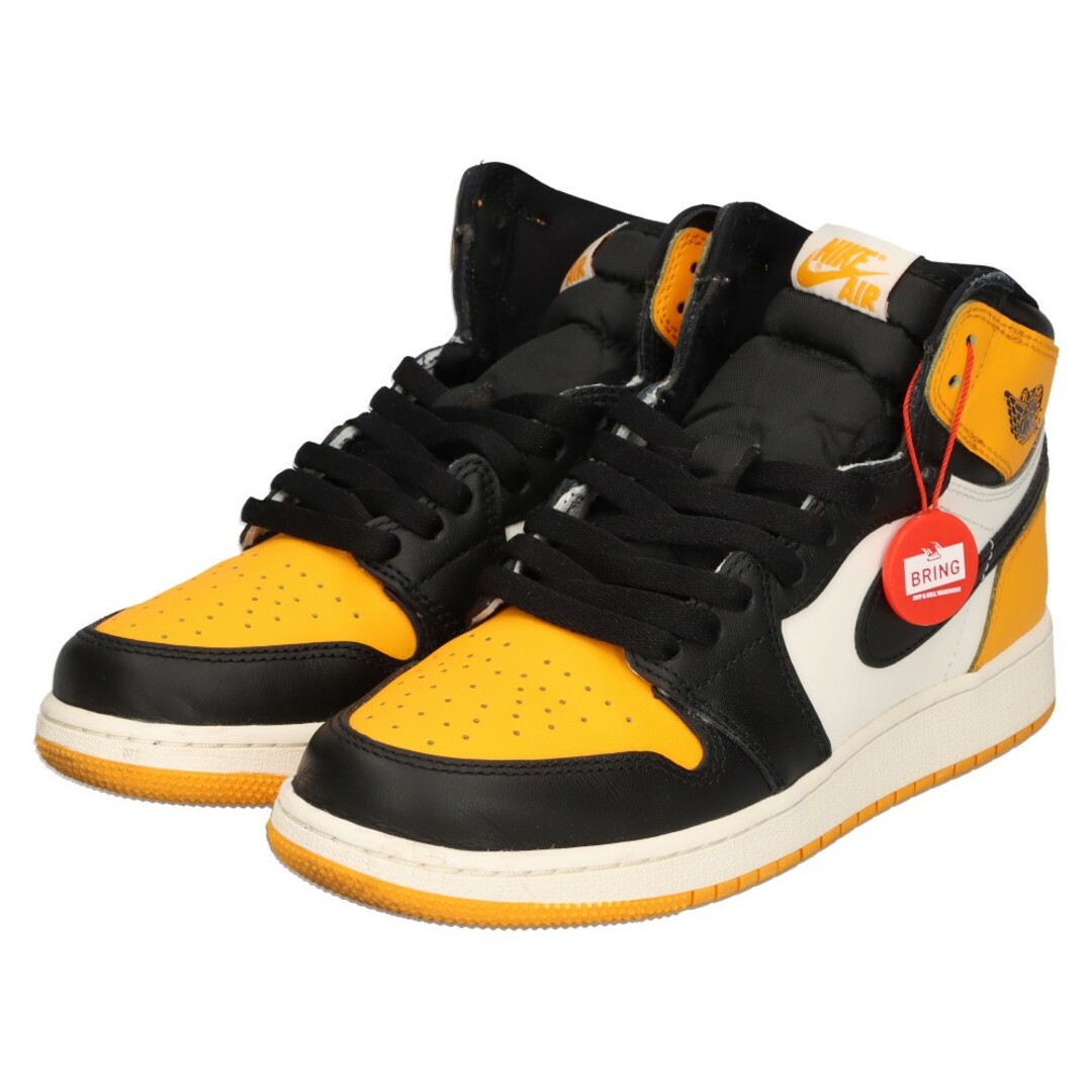 NIKE(ナイキ)のNIKE ナイキ GS Air Jordan 1 Retro High OG Taxi 575441-711 GS エアジョーダン1 レトロ ハイ OG タクシー ハイカットスニーカー イエロー/ホワイト US6.5Y/24.5cm メンズの靴/シューズ(スニーカー)の商品写真