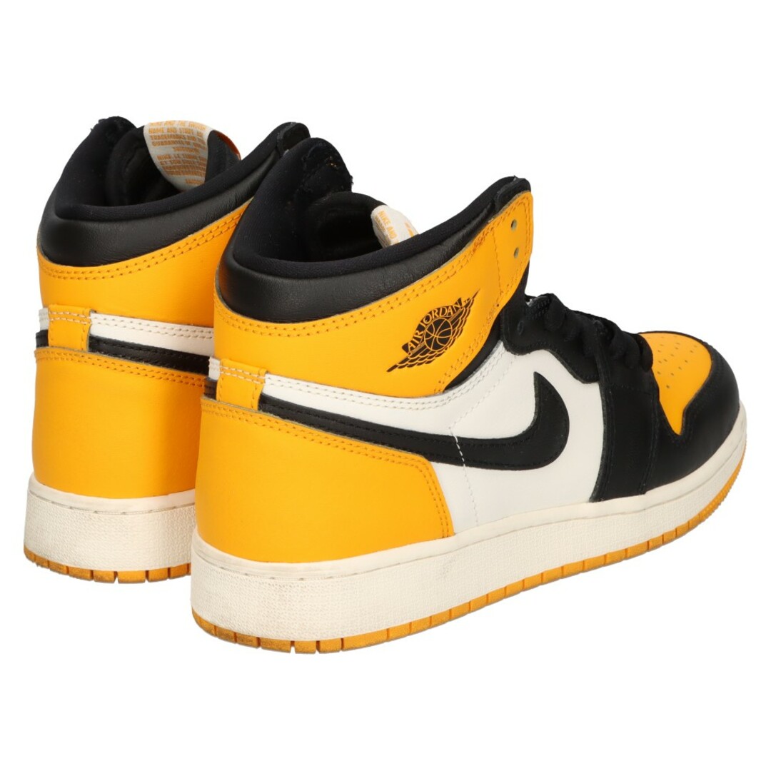 NIKE(ナイキ)のNIKE ナイキ GS Air Jordan 1 Retro High OG Taxi 575441-711 GS エアジョーダン1 レトロ ハイ OG タクシー ハイカットスニーカー イエロー/ホワイト US6.5Y/24.5cm メンズの靴/シューズ(スニーカー)の商品写真