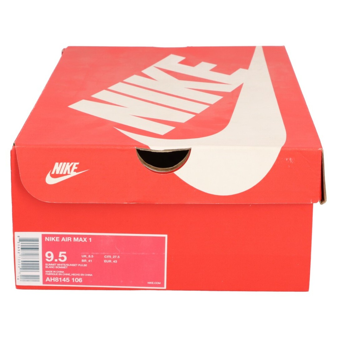 NIKE(ナイキ)のNIKE ナイキ AIR MAX 1 SOUTH BEACH AH8145-106 エアマックス1 サウスビーチ ローカットスニーカー US9.5/27.5cm ホワイト/ライトグリーン メンズの靴/シューズ(スニーカー)の商品写真