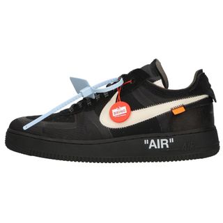 ナイキ(NIKE)のNIKE ナイキ ×OFF-WHITE THE 10 AIR FORCE 1 LOW オフホワイトコラボ エアフォースワン ローカットスニーカー ブラック AO4606-001(スニーカー)