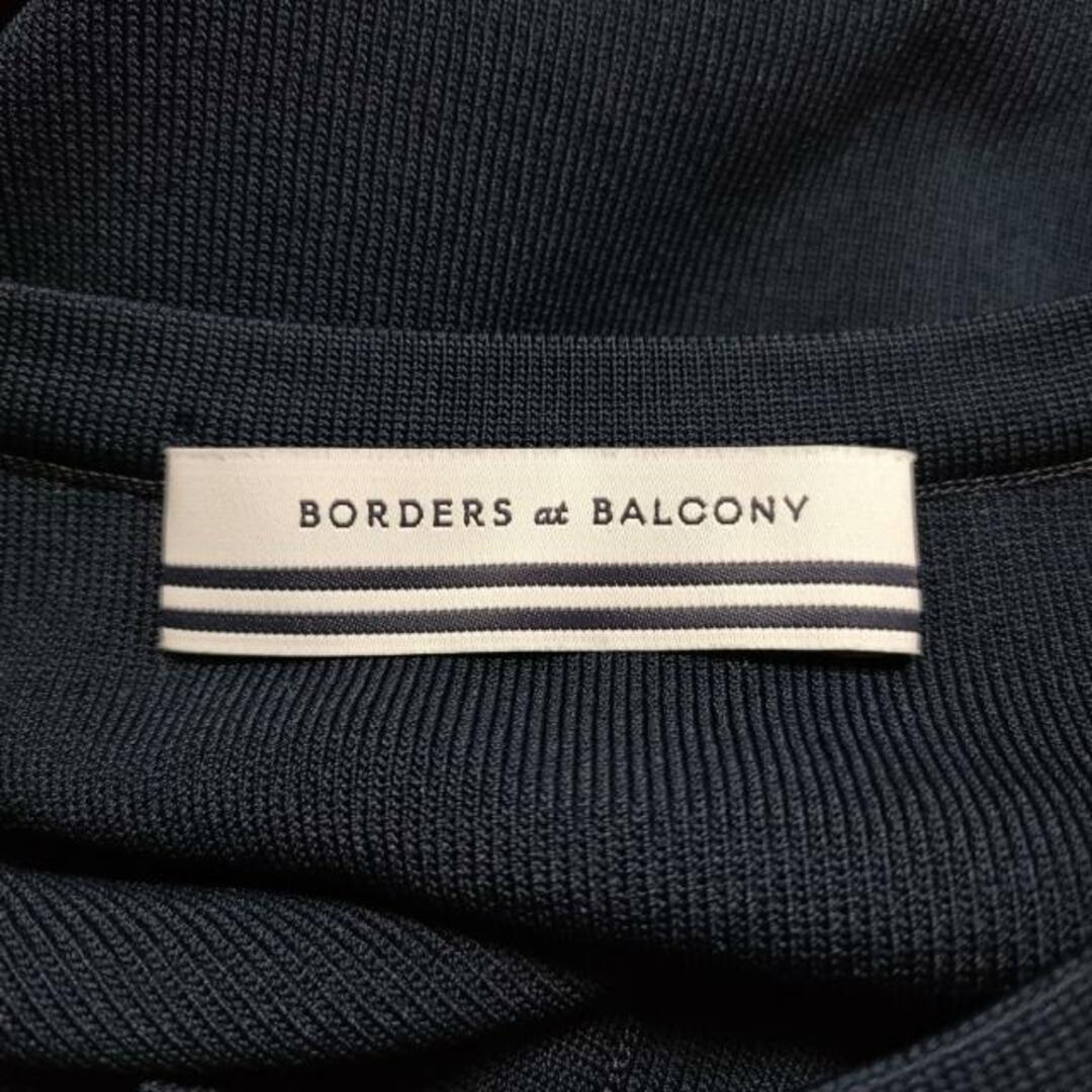 BORDERS at BALCONY(ボーダーズアットバルコニー)のBORDERS at BALCONY(ボーダーズアットバルコニー) カーディガン サイズ36 S レディース - ダークネイビー×アイボリー 長袖 レディースのトップス(カーディガン)の商品写真