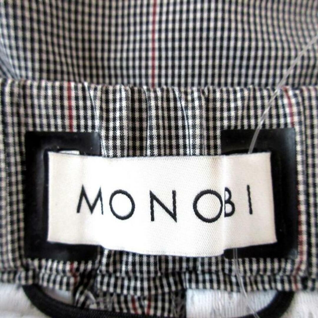 MONOBI(モノビ) パンツ サイズL メンズ - 黒×白×レッド フルレングス/チェック柄 メンズのパンツ(その他)の商品写真