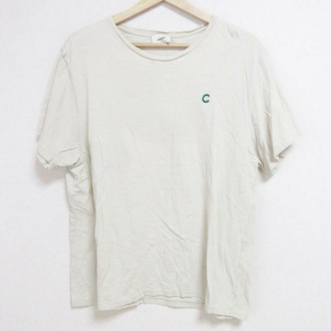 Cruciani(クルチアーニ) 半袖Tシャツ サイズ50 メンズ - ベージュ×グリーン×ネイビー クルーネック/刺繍