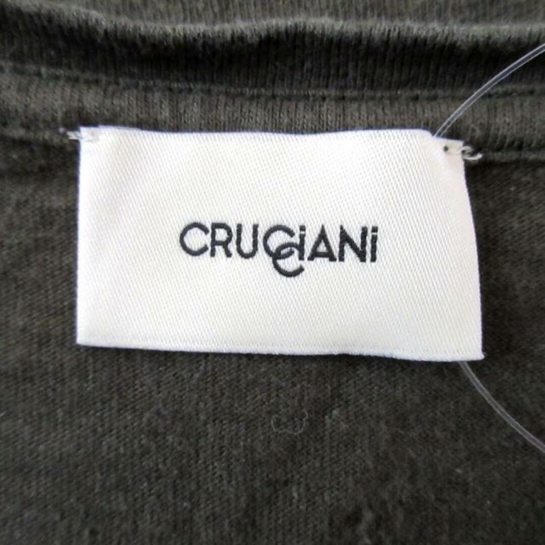 Cruciani(クルチアーニ)のCruciani(クルチアーニ) 半袖Tシャツ サイズ50 メンズ - ダークグリーン×グリーン×ネイビー クルーネック/刺繍 メンズのトップス(Tシャツ/カットソー(半袖/袖なし))の商品写真