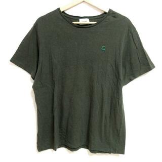 クルチアーニ(Cruciani)のCruciani(クルチアーニ) 半袖Tシャツ サイズ50 メンズ - ダークグリーン×グリーン×ネイビー クルーネック/刺繍(Tシャツ/カットソー(半袖/袖なし))
