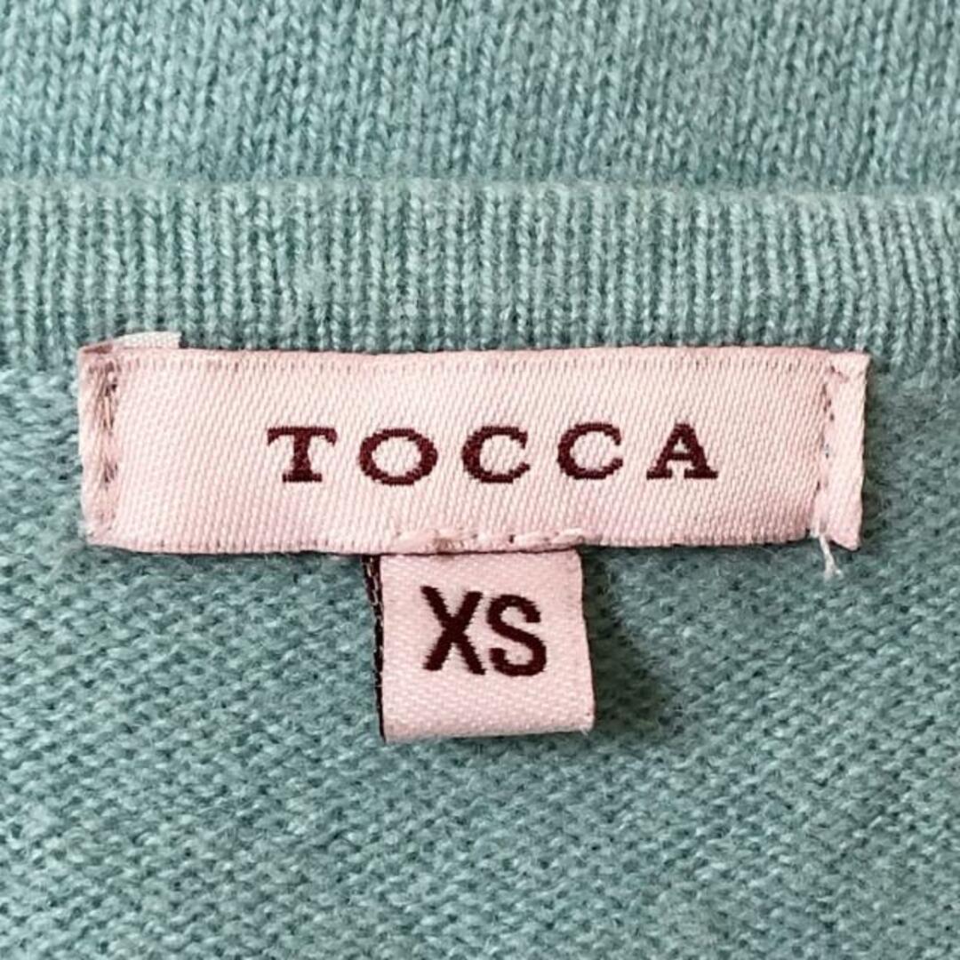 TOCCA(トッカ)のTOCCA(トッカ) カーディガン サイズXS レディース - ライトグリーン 長袖/パール レディースのトップス(カーディガン)の商品写真