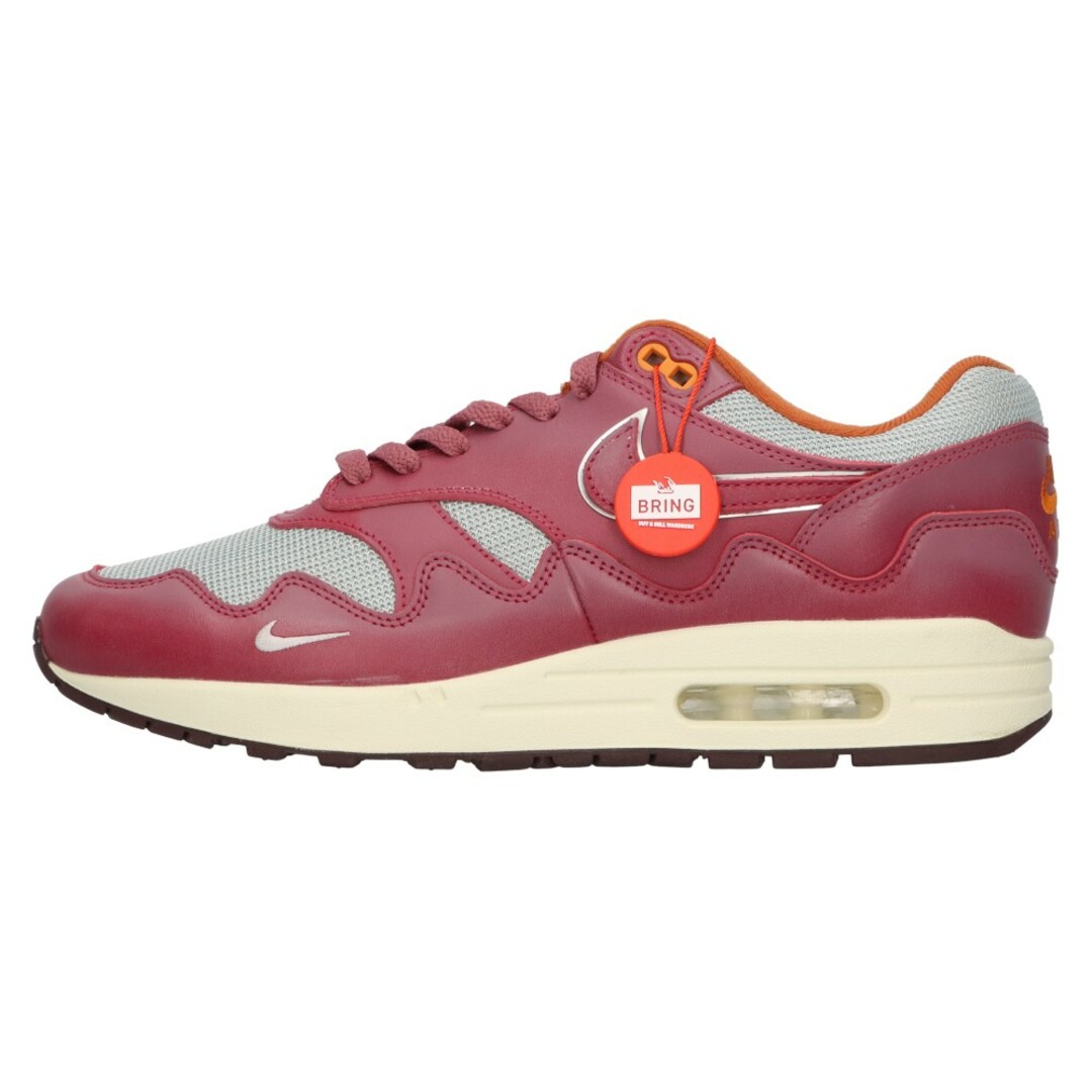 NIKE(ナイキ)のNIKE ナイキ ×Patta AIR MAX 1 NIGHT MAROON DO9549-001 パタ エアマックス1 ナイトマルーン ローカットスニーカー US10.5/28.5cm メンズの靴/シューズ(スニーカー)の商品写真