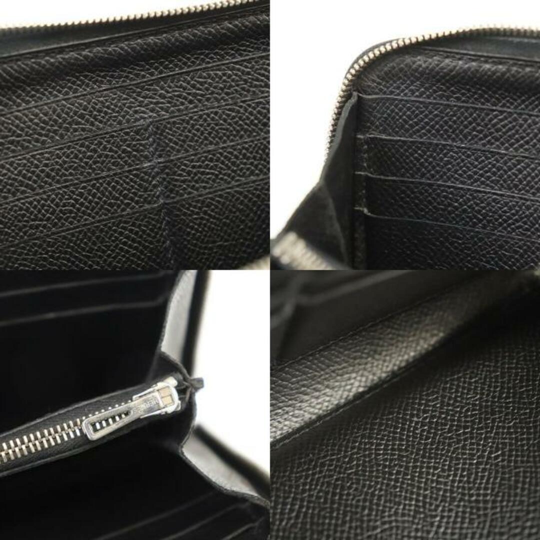 Hermes(エルメス)のエルメス ラウンドファスナー長財布 アザップロング □M刻印 2009年製造 中古 ブラック ヴォーエプソン HERMES 【中古】 | レザー サイフ シンプル 黒 レザー ブランド小物 ロングウォレット Bランク メンズのファッション小物(長財布)の商品写真