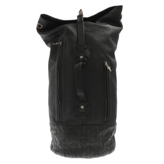 クロムハーツ(Chrome Hearts)のCHROME HEARTS クロムハーツ Cementary Cross Backpack bag Leather セメタリークロスバックパックレザー ブラック(バッグパック/リュック)