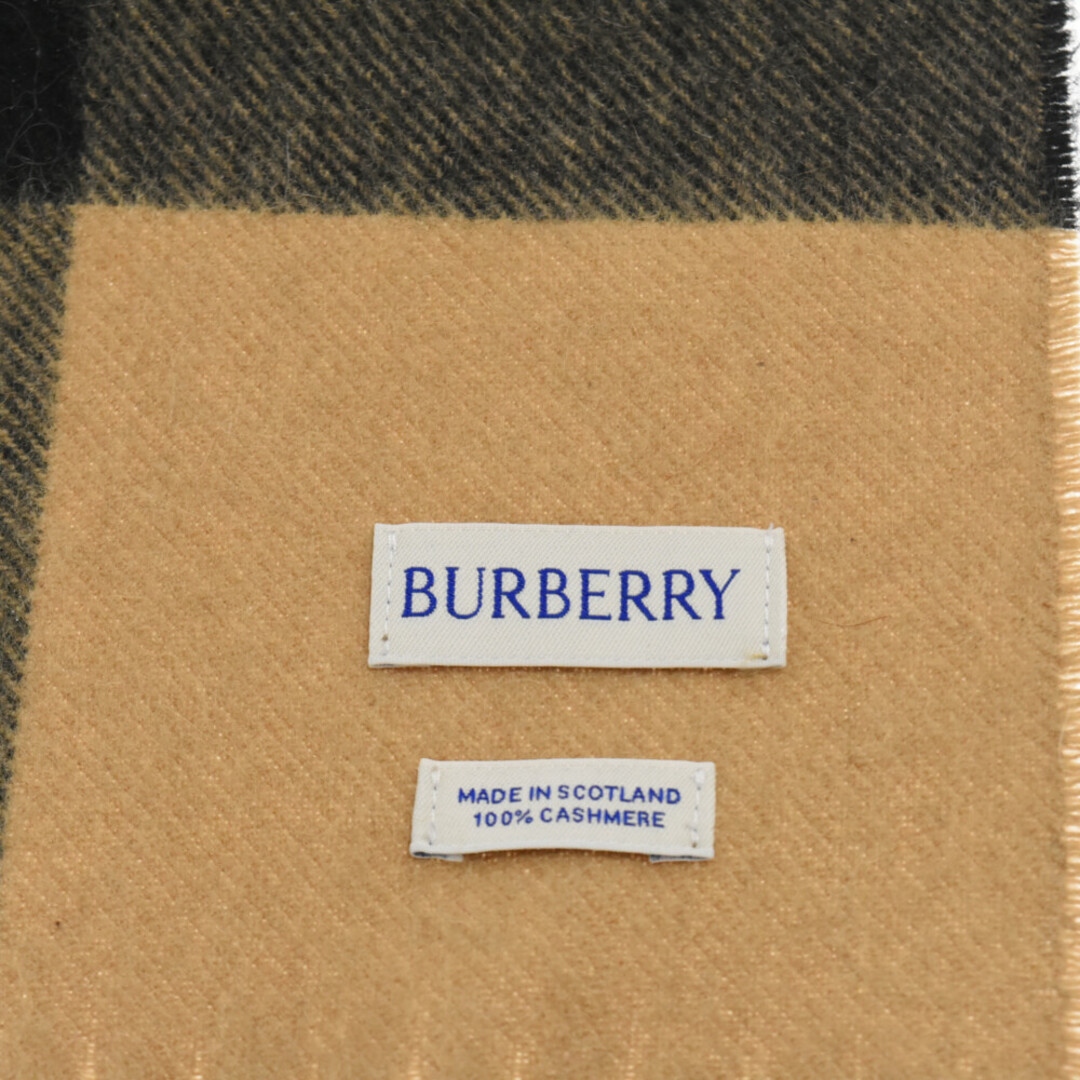 BURBERRY(バーバリー)のBURBERRY バーバリー バーバリーチェック カシミア スカーフ ベージュ 8077890 メンズのファッション小物(マフラー)の商品写真