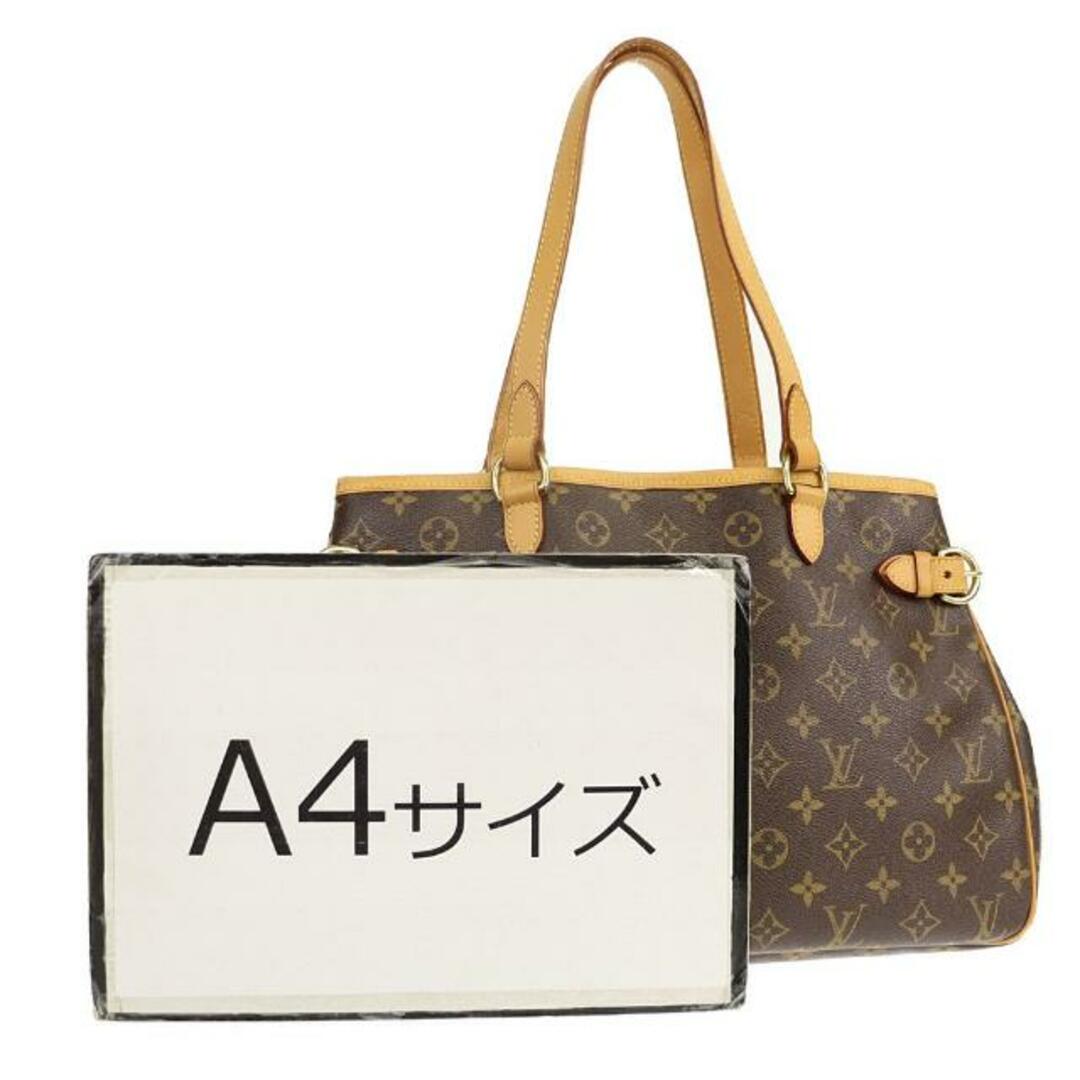 LOUIS VUITTON(ルイヴィトン)のルイヴィトン トートバッグ バティニョール オリゾンタル M51154 中古 モノグラム ライン ブラウン レザー LOUIS VUITTON 【中古】 | ショルダー 肩掛け カバン 手提げ鞄 レディース バック ファッション ABランク レディースのバッグ(トートバッグ)の商品写真