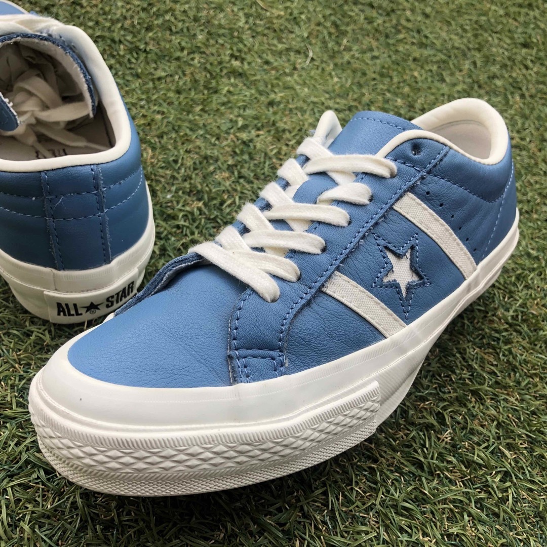 CONVERSE(コンバース)の美品23.5 コンバース スター&バーズ ヴィンテージレザーHW912 レディースの靴/シューズ(スニーカー)の商品写真