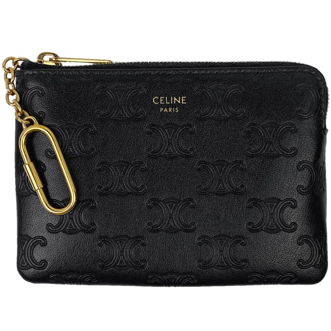 celine(セリーヌ)のセリーヌ マカダム柄 コインケース レディース 【中古】 レディースのファッション小物(コインケース)の商品写真