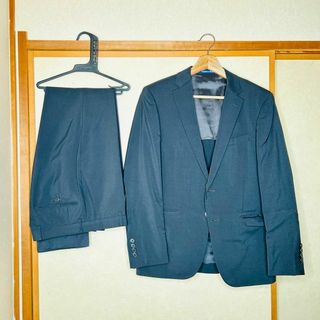 【洋服の青山】メンズ スーツ 上下セット 身長165～175cm用 状態良好(セットアップ)