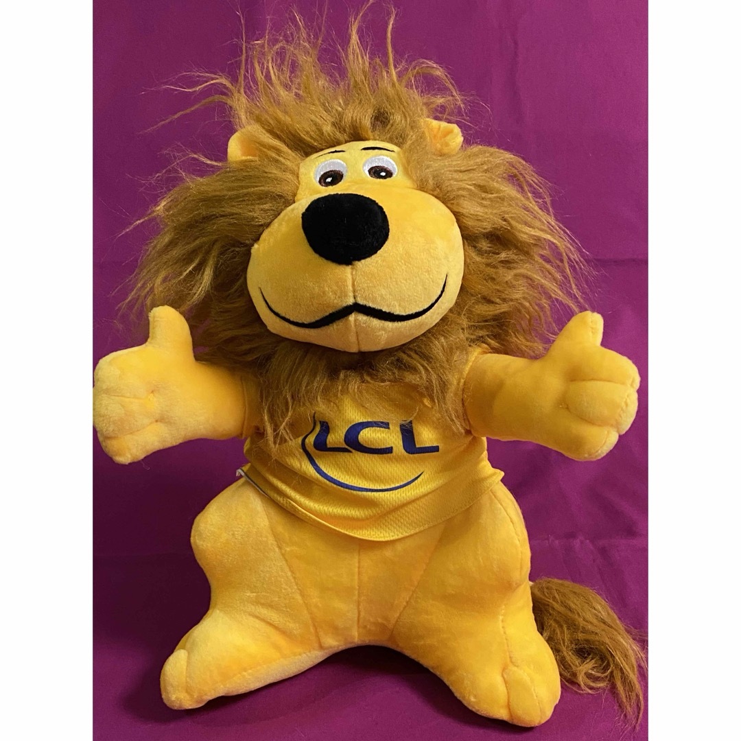 ツールドフランスのスポンサーLCL LION のぬいぐるみ 2018年 エンタメ/ホビーのおもちゃ/ぬいぐるみ(ぬいぐるみ)の商品写真