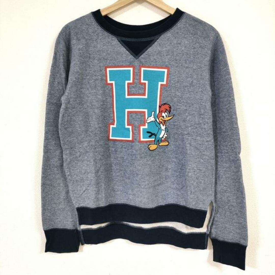 HYSTERIC GLAMOUR(ヒステリックグラマー)のHYSTERIC GLAMOUR(ヒステリックグラマー) トレーナー サイズF レディース - ブルー×レッド×マルチ 長袖/ウッディウッドペッカー レディースのトップス(トレーナー/スウェット)の商品写真