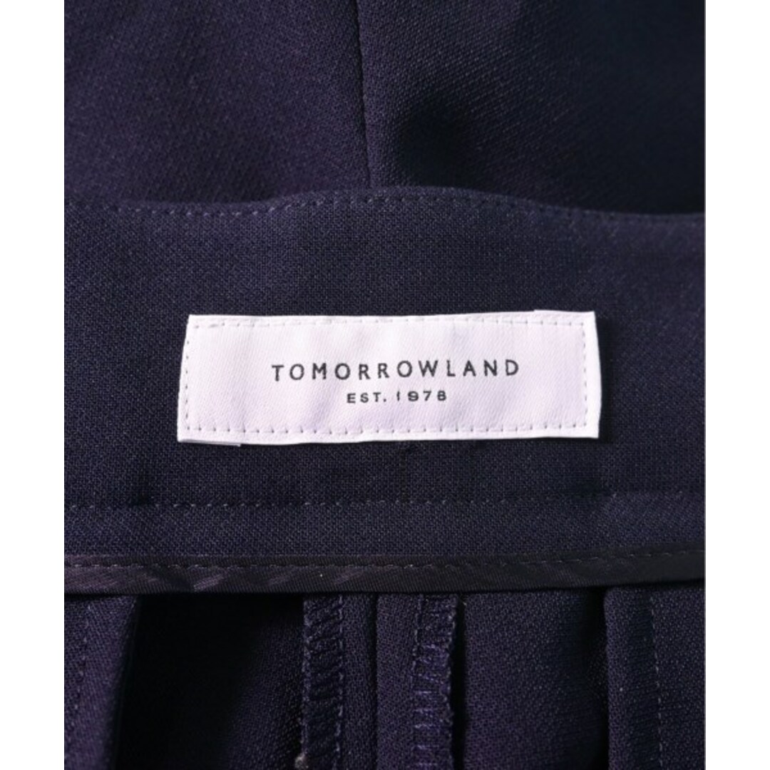 TOMORROWLAND(トゥモローランド)のTOMORROWLAND トゥモローランド スラックス 36(S位) 紺 【古着】【中古】 レディースのパンツ(その他)の商品写真