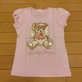 シャーリーテンプル(Shirley Temple)の新品シャーリーテンプル120 くま🧸ベアTシャツ　カットソー　ピンク(Tシャツ/カットソー)