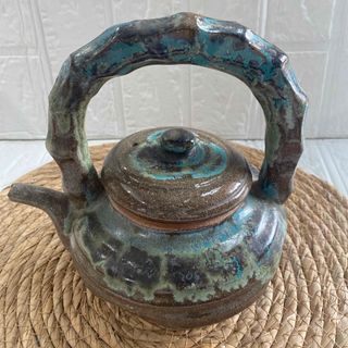 上野焼 急須 焼物 骨董品 茶器 茶道具 (陶芸)