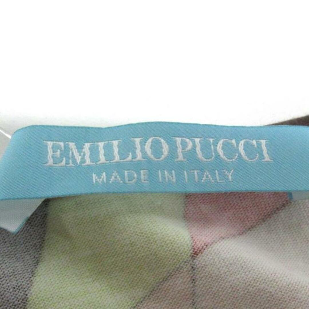 EMILIO PUCCI(エミリオプッチ)のEMILIO PUCCI(エミリオプッチ) 半袖Tシャツ レディース美品  - レッド×ブラウン×マルチ レディースのトップス(Tシャツ(半袖/袖なし))の商品写真