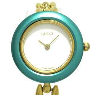 グッチ(Gucci)のGUCCI(グッチ) 腕時計 ベゼルウォッチ 11/12.2 レディース 白(腕時計)