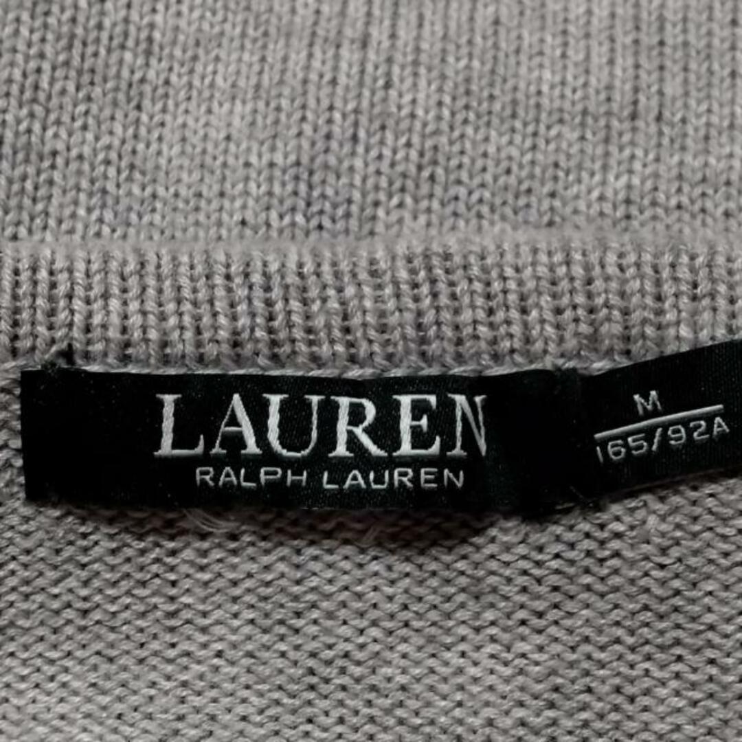 Ralph Lauren(ラルフローレン)のRalphLauren(ラルフローレン) 長袖セーター サイズM レディース - ライトグレー クルーネック/ビジュー/LAUREN レディースのトップス(ニット/セーター)の商品写真