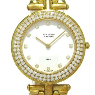 VanCleef & Arpels(VCA/ヴァンクリ) 腕時計 スポーツ2 13107B2 レディース  金無垢/K18YG/ダイヤベゼル/12Pダイヤインデックス 白