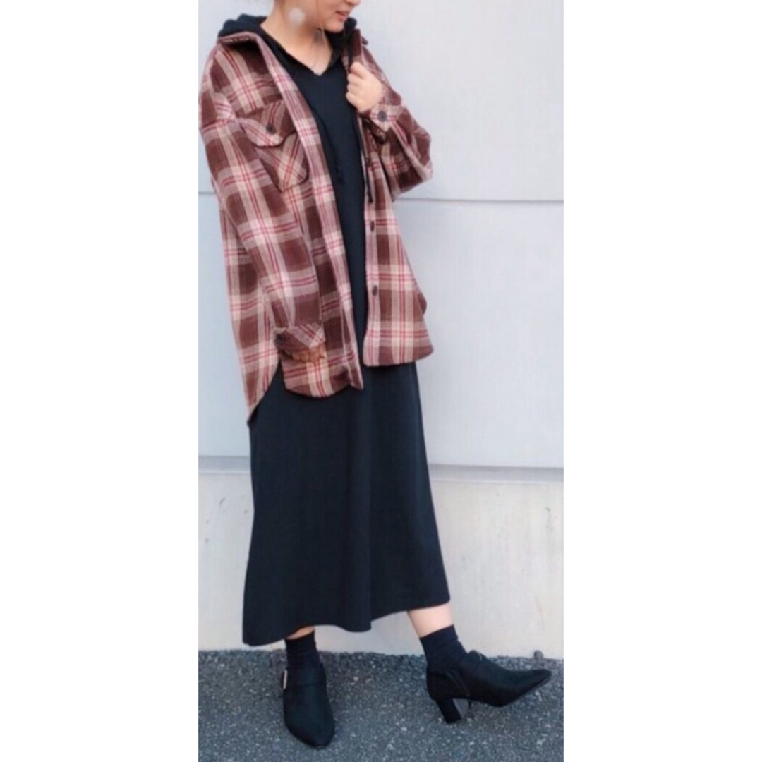 SM2(サマンサモスモス)のSamansa Mos2 blue ハニカムフードワンピース レディースのワンピース(ロングワンピース/マキシワンピース)の商品写真