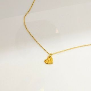 アガット(agete)のKhana Jewelry Jane ハートネックレス ゴールド 24K(ネックレス)