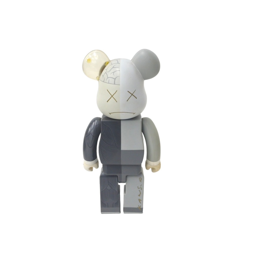 超激レア 本人サイン入り KAWS カウズ BE@RBRIK グレー 超激レア 本人サイン入り KAWS カウズ BE@RBRIK グレー