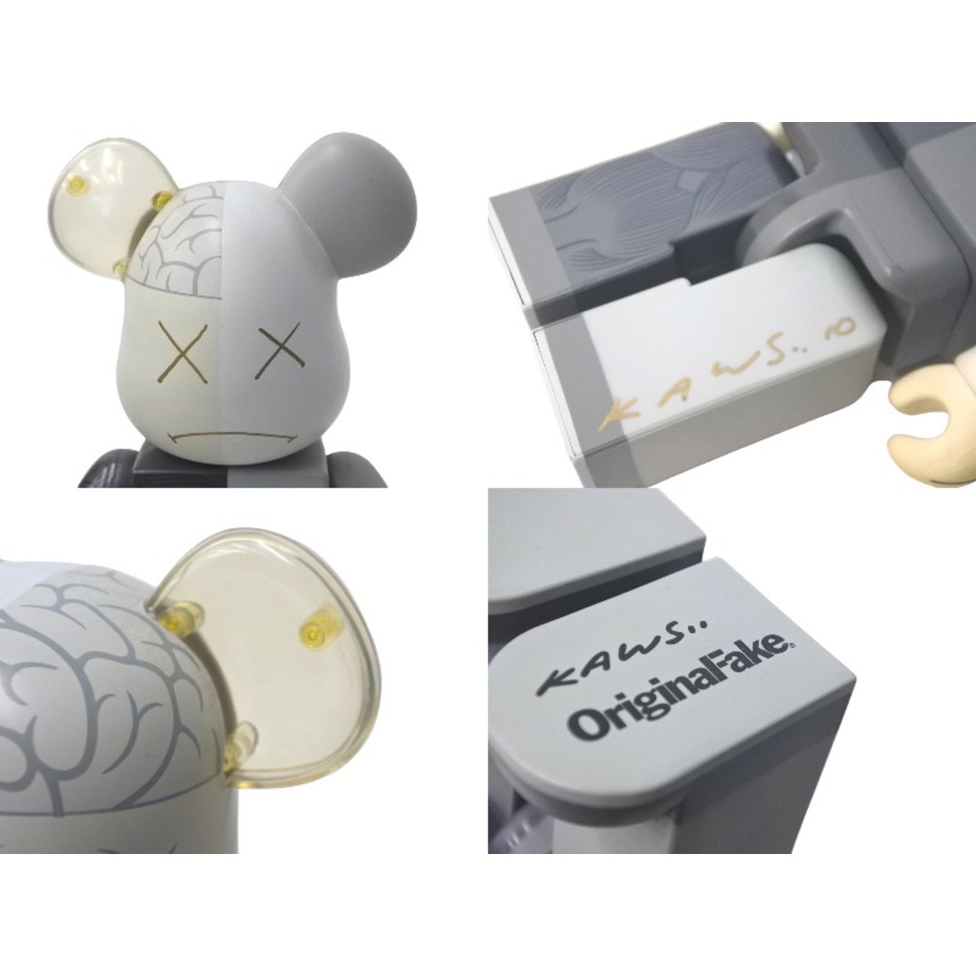 超激レア 本人サイン入り KAWS カウズ BE@RBRIK グレー 超激レア 本人サイン入り KAWS カウズ BE@RBRIK グレー