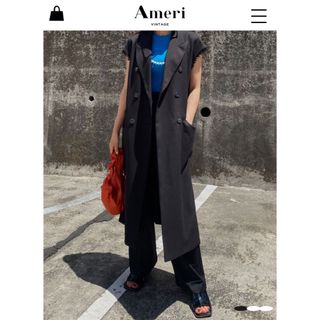 アメリヴィンテージ(Ameri VINTAGE)の✳︎AMERIアメリ LONG JACKET VEST ロングベスト ロングジレ(ベスト/ジレ)