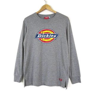 ディッキーズ(Dickies)のディッキーズ Dickies Tシャツ ロンT ビッグ ロゴ 長袖 M グレー(Tシャツ/カットソー(七分/長袖))