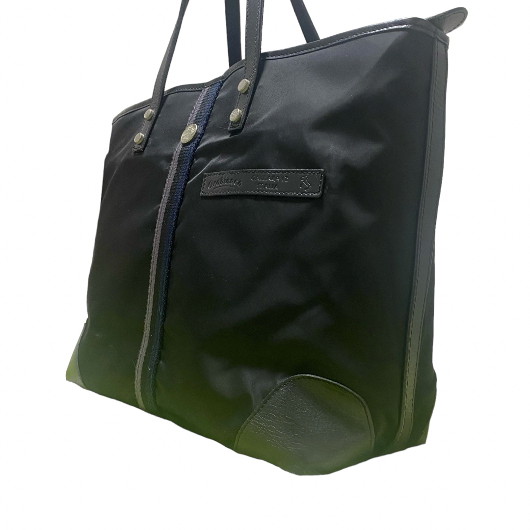 Orobianco(オロビアンコ)のOrobiancoオロビアンコ　大きいトートバッグ　ナイロン　レザー　ブラック黒 メンズのバッグ(トートバッグ)の商品写真