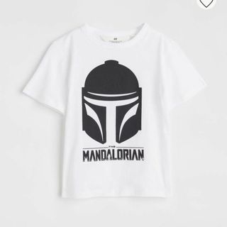 エイチアンドエム(H&M)のH&M キッズ Tシャツ ホワイト マンダロリアン 135/140(Tシャツ/カットソー)