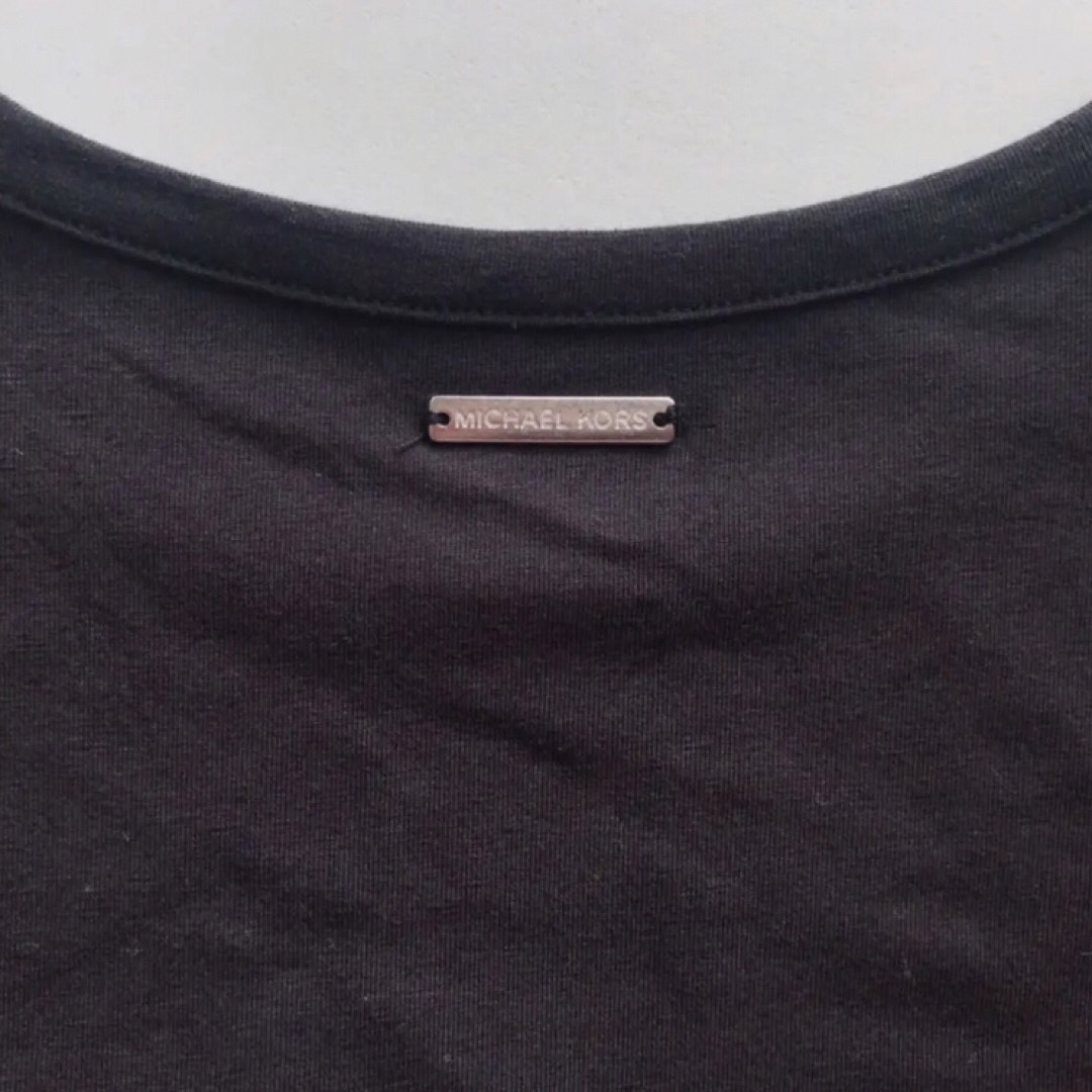 Michael Kors(マイケルコース)のレア 新品 マイケルコース USA レディース Tシャツ XS ワンピース 黒 レディースのトップス(Tシャツ(半袖/袖なし))の商品写真