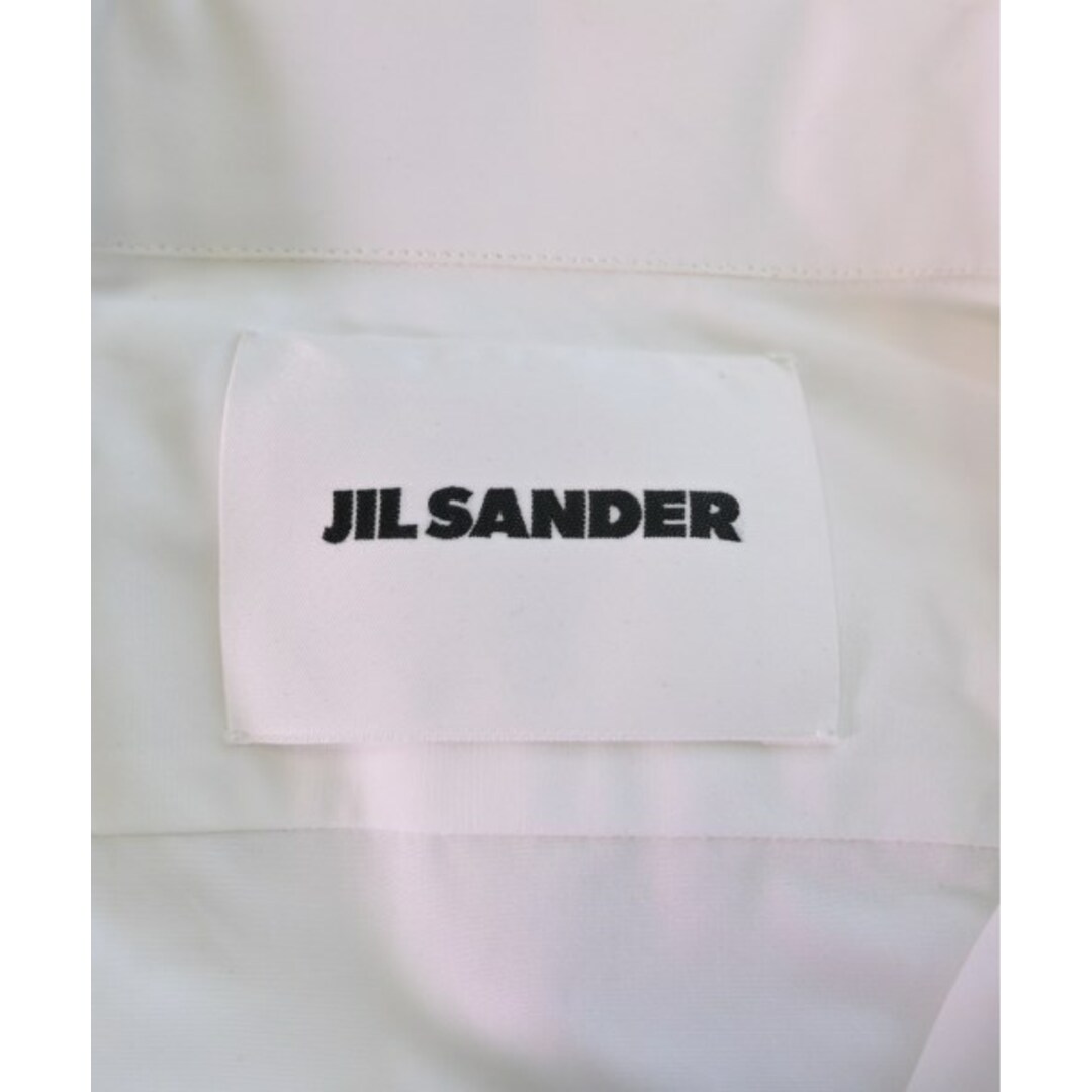 Jil Sander(ジルサンダー)のJIL SANDER ジルサンダー ドレスシャツ 37(XS位) 白 【古着】【中古】 メンズのトップス(シャツ)の商品写真