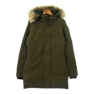 CANADA GOOSE ダウンジャケット/ダウンベスト S カーキ 【古着】【中古】