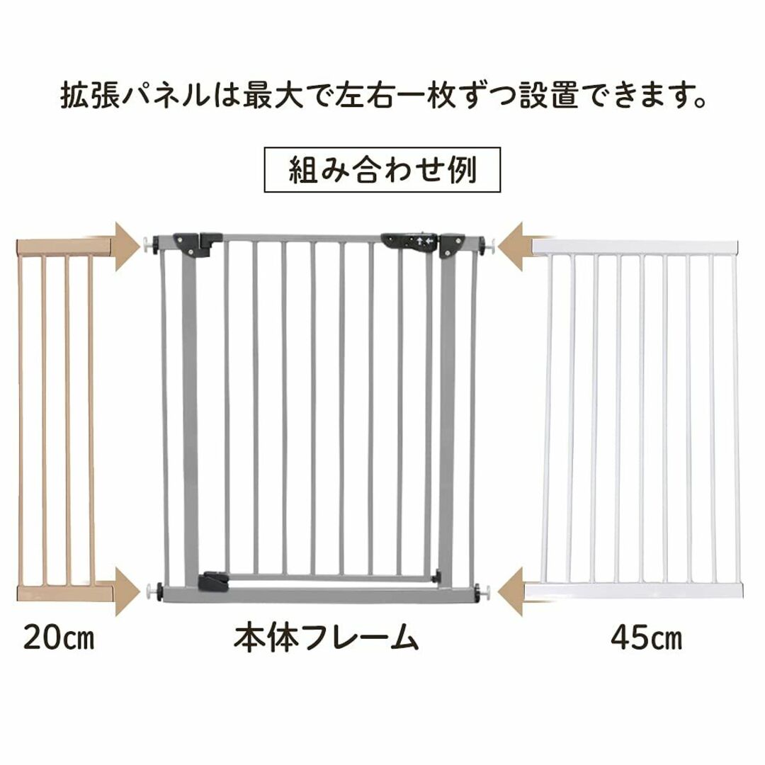 【色: ネイビー】アイリスプラザ ベビーゲート用 拡張パネル ネイビー 20-2 キッズ/ベビー/マタニティの寝具/家具(その他)の商品写真